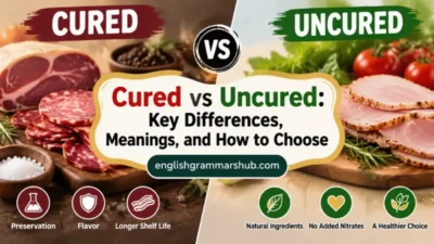 cured vs uncured