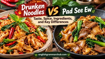 drunken noodle vs pad see ew